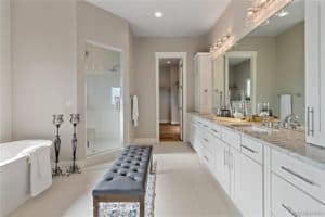 Bathroom Remodel during Home Renovation with Genesis Cabinets Denver Colorado